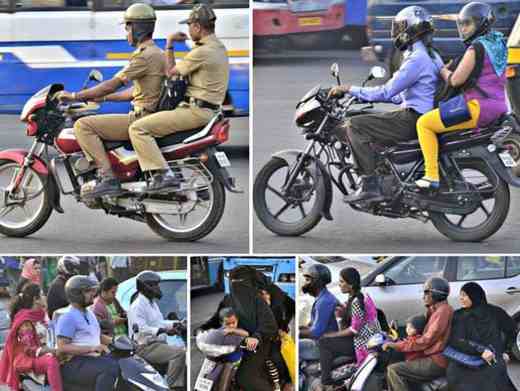 helmets in the city